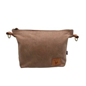 Meanwhile Back On The Farm Rose Leather Midi Hobo Bag